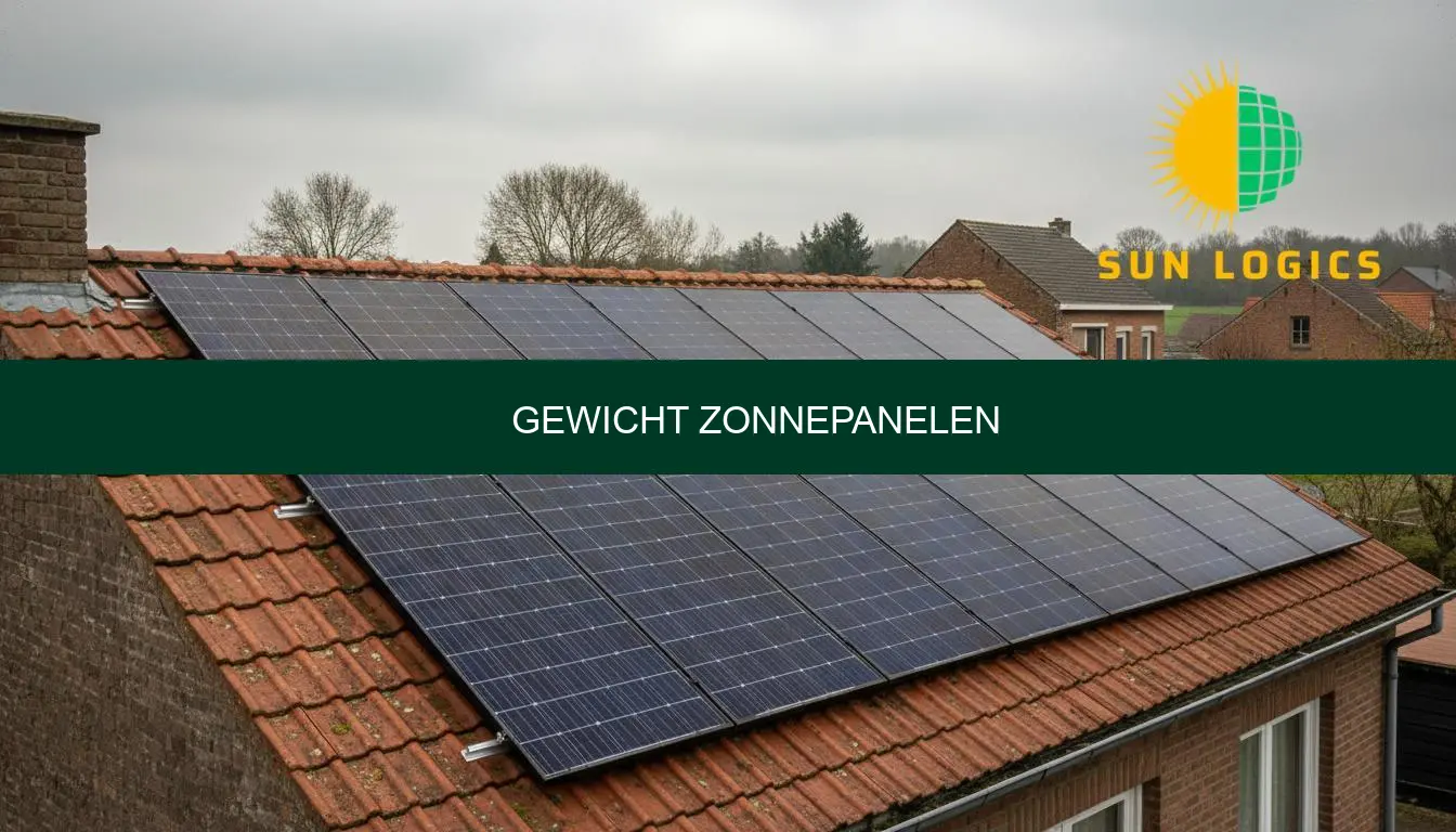 Gewicht zonnepanelen: dakbelasting en installatieadvies - Sun Logics
