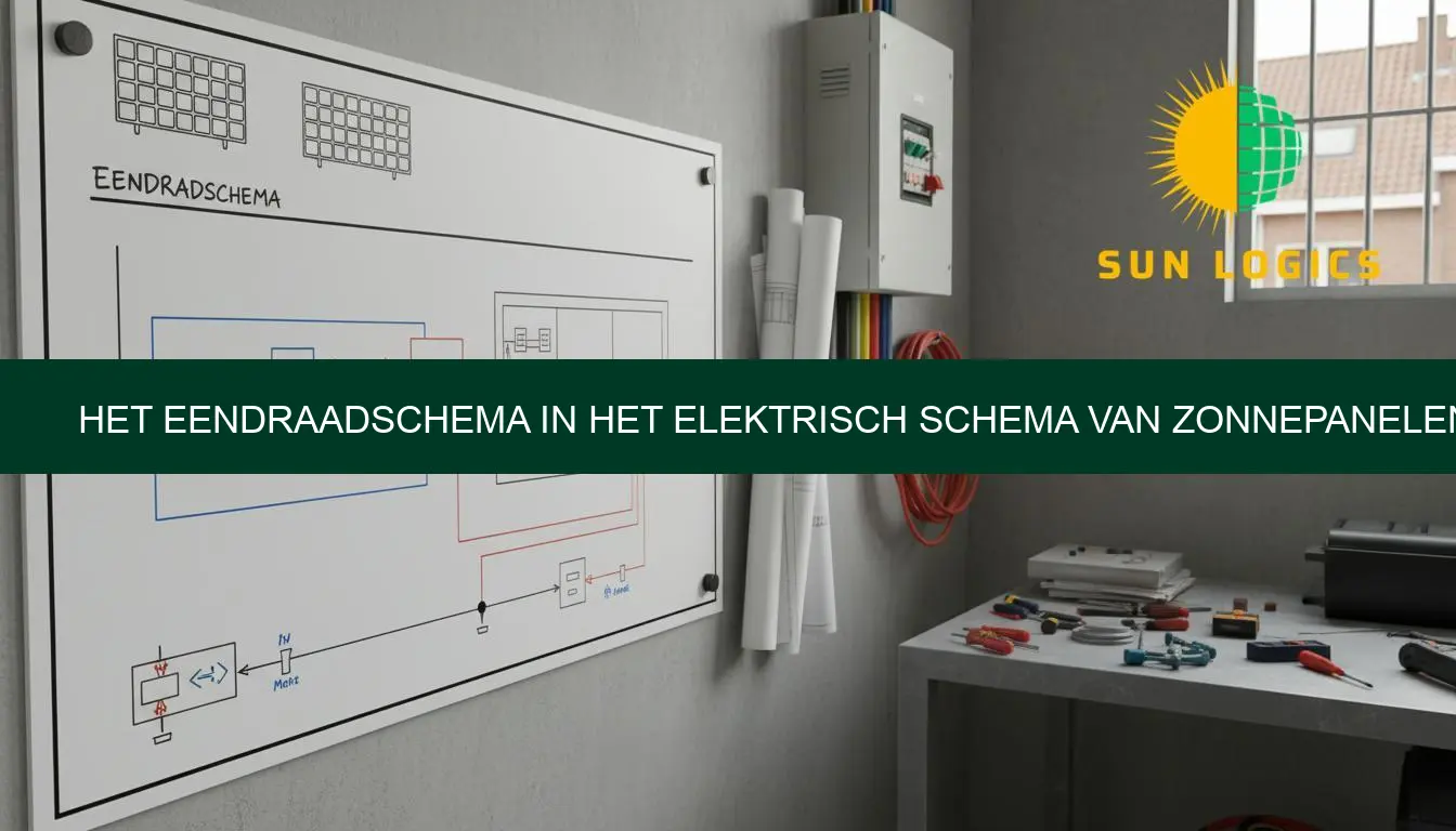 Eendraadschema in het elektrisch schema van zonnepanelen | Sun Logics