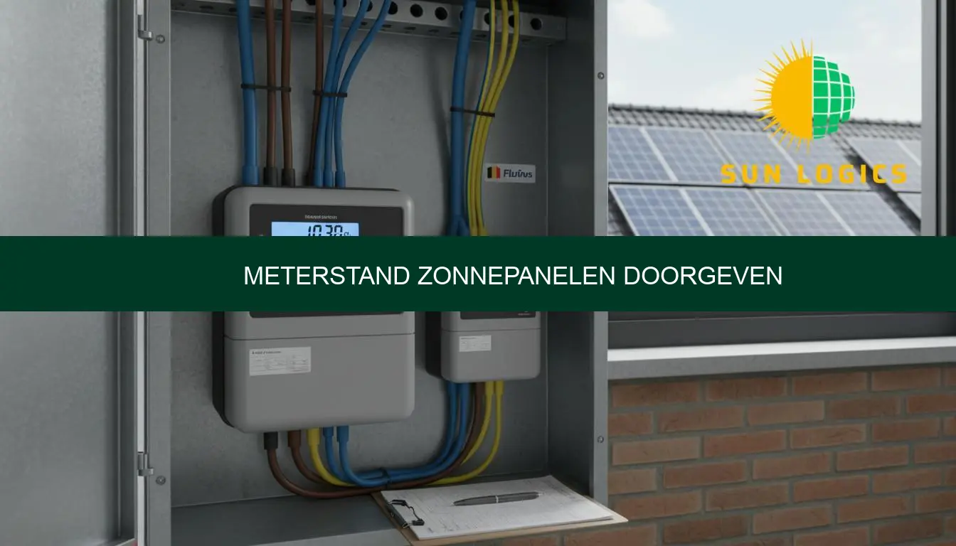 Meterstand zonnepanelen doorgeven via Fluvius in 5 stappen