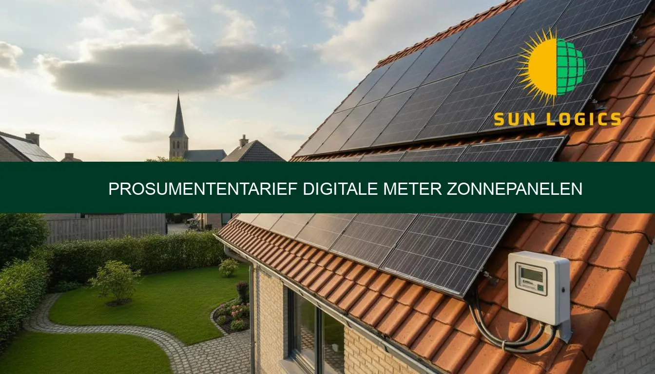 Prosumententarief digitale meter zonnepanelen: prijs en uitleg - Sun Logics