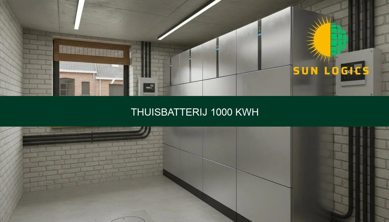 Thuisbatterij 1000 kWh: prijs, vereisten en advies