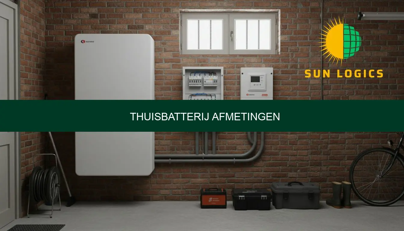 Thuisbatterij afmetingen: maten, gewicht en plaatsing