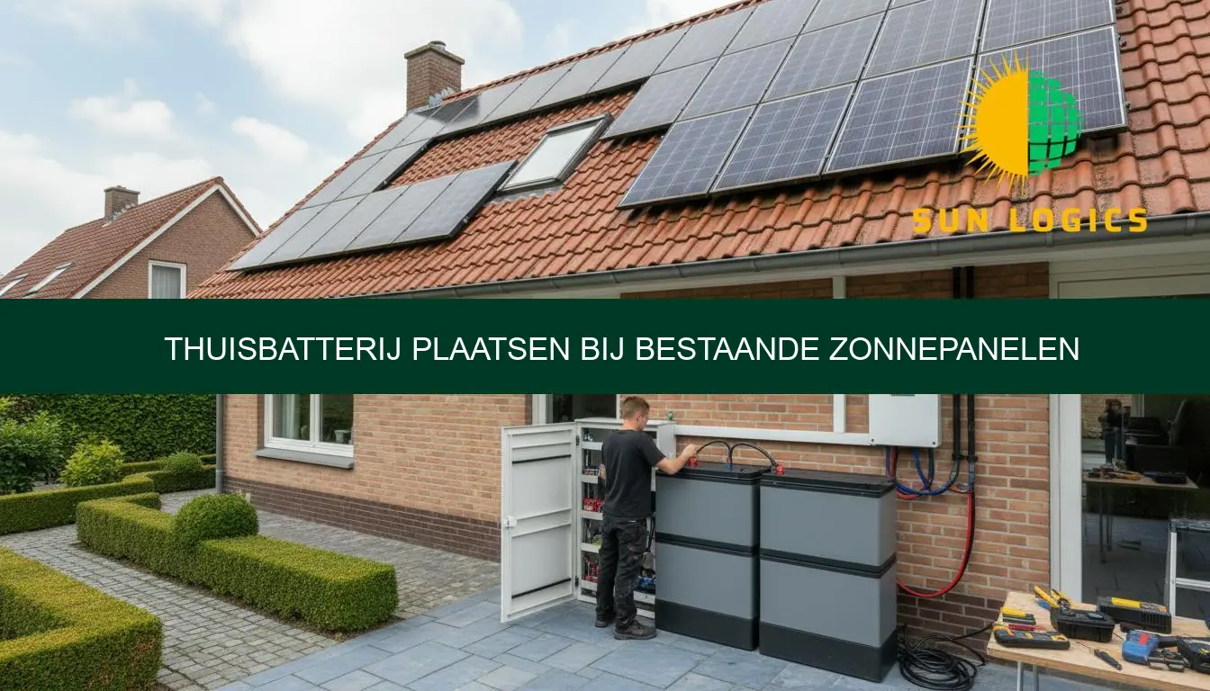 Thuisbatterij plaatsen bij bestaande zonnepanelen: prijs & techniek - Sun Logics