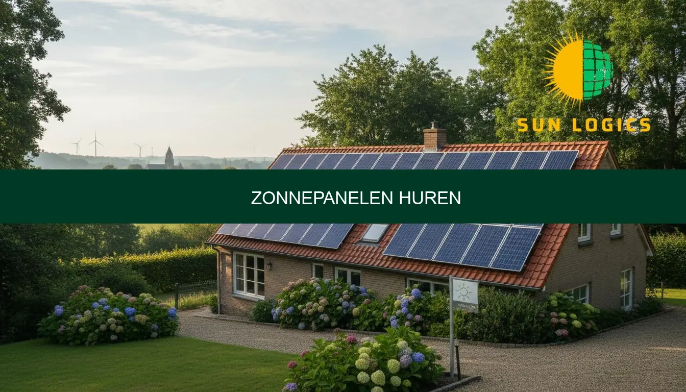 Zonnepanelen huren: vergelijk prijzen en contracten via Sun Logics