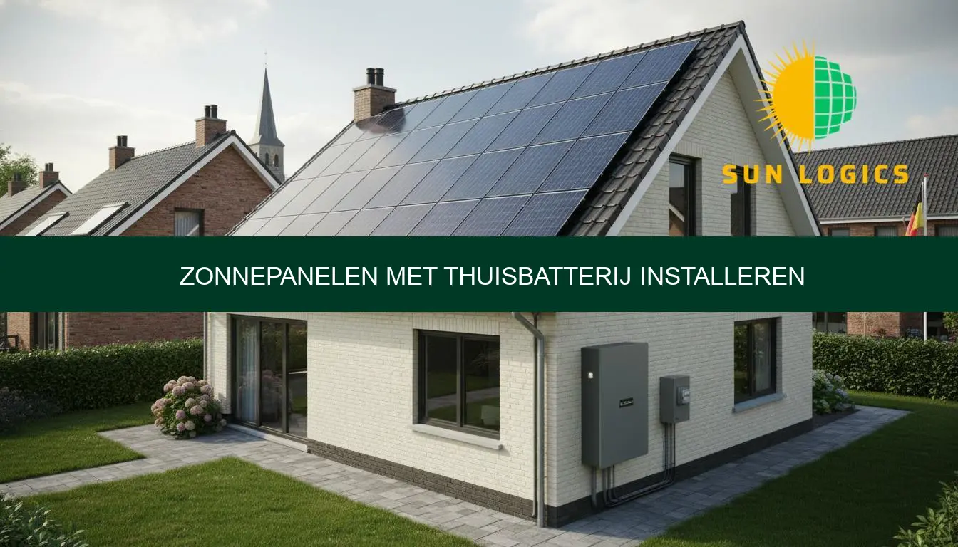 Zonnepanelen met thuisbatterij installeren: prijs en aanpak bij Sun Logics