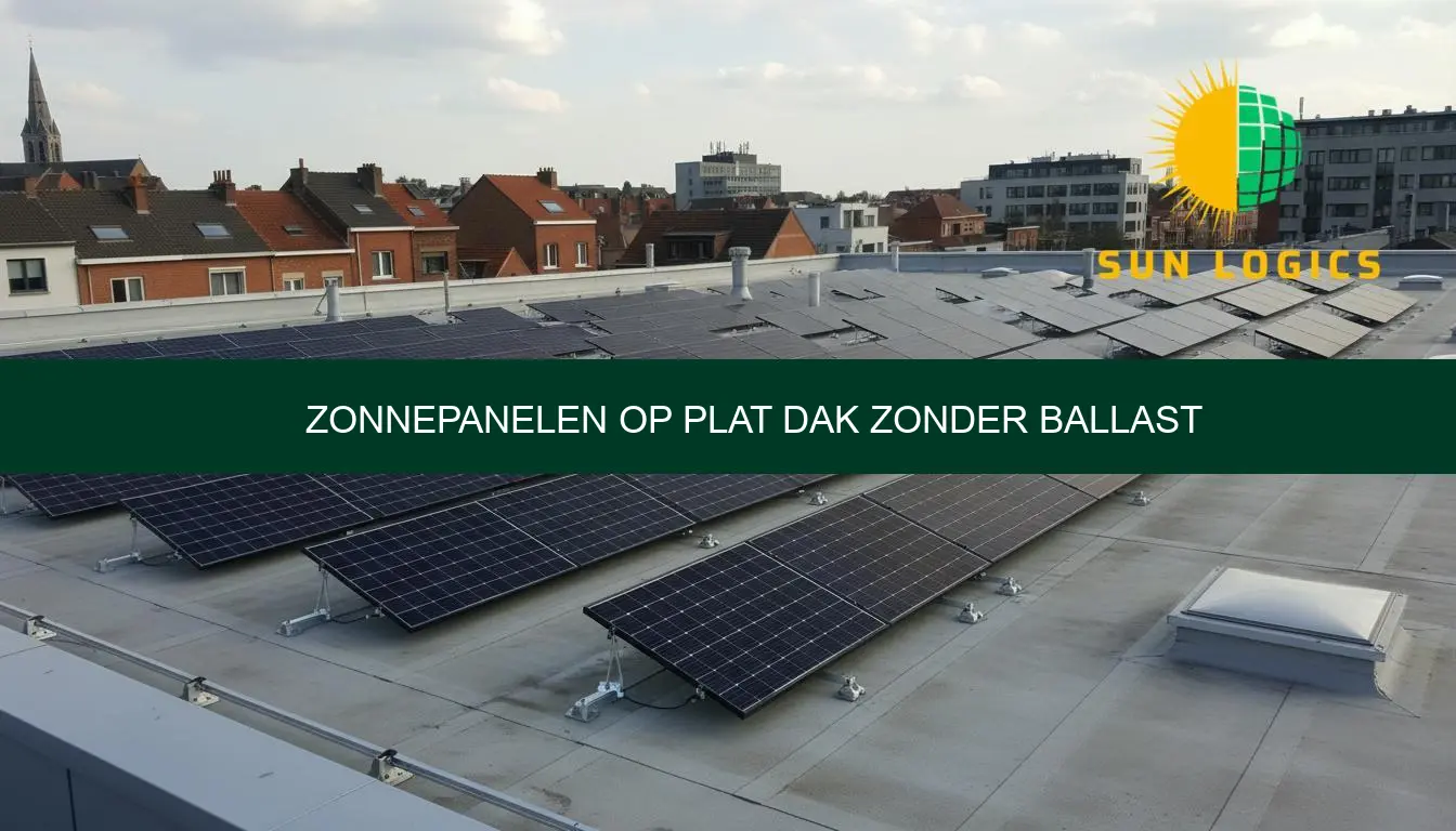 Zonnepanelen op plat dak zonder ballast: advies en offertes van Sun Logics