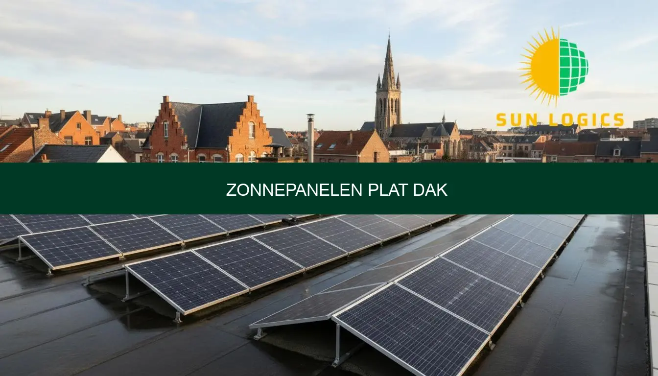 Zonnepanelen plat dak: prijs, opstelling en advies op maat Sun Logics